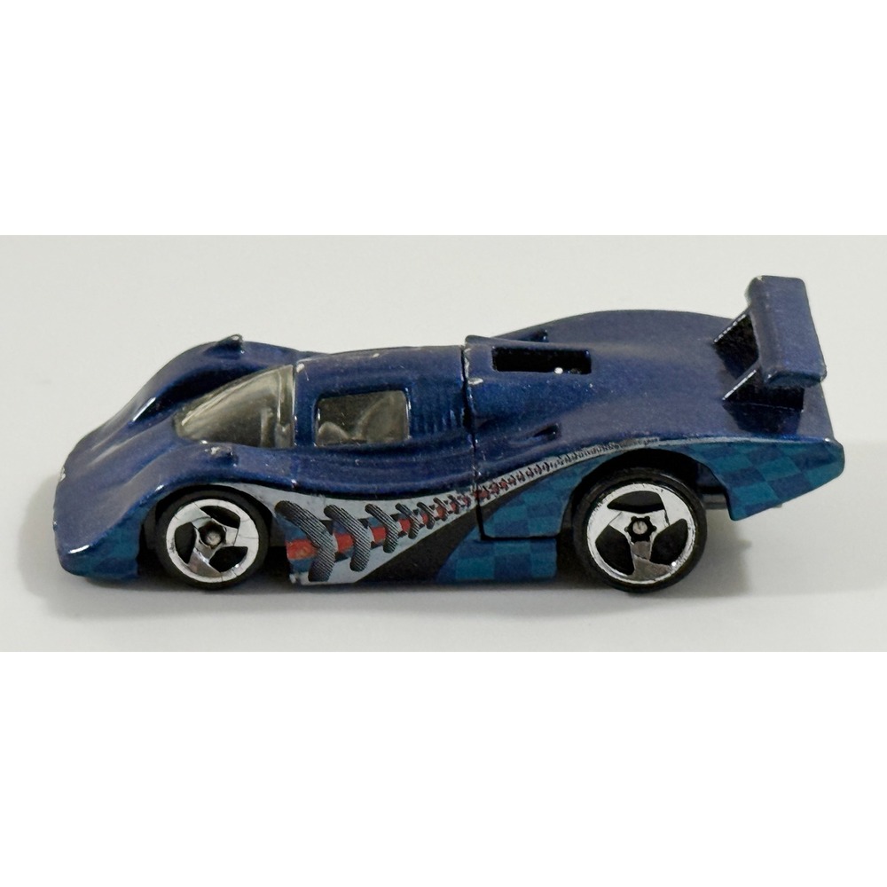 Hot Wheels Sol-Aire CX4 Kids 1:64 Blue Metallic Racing Car Engine Cover 1983